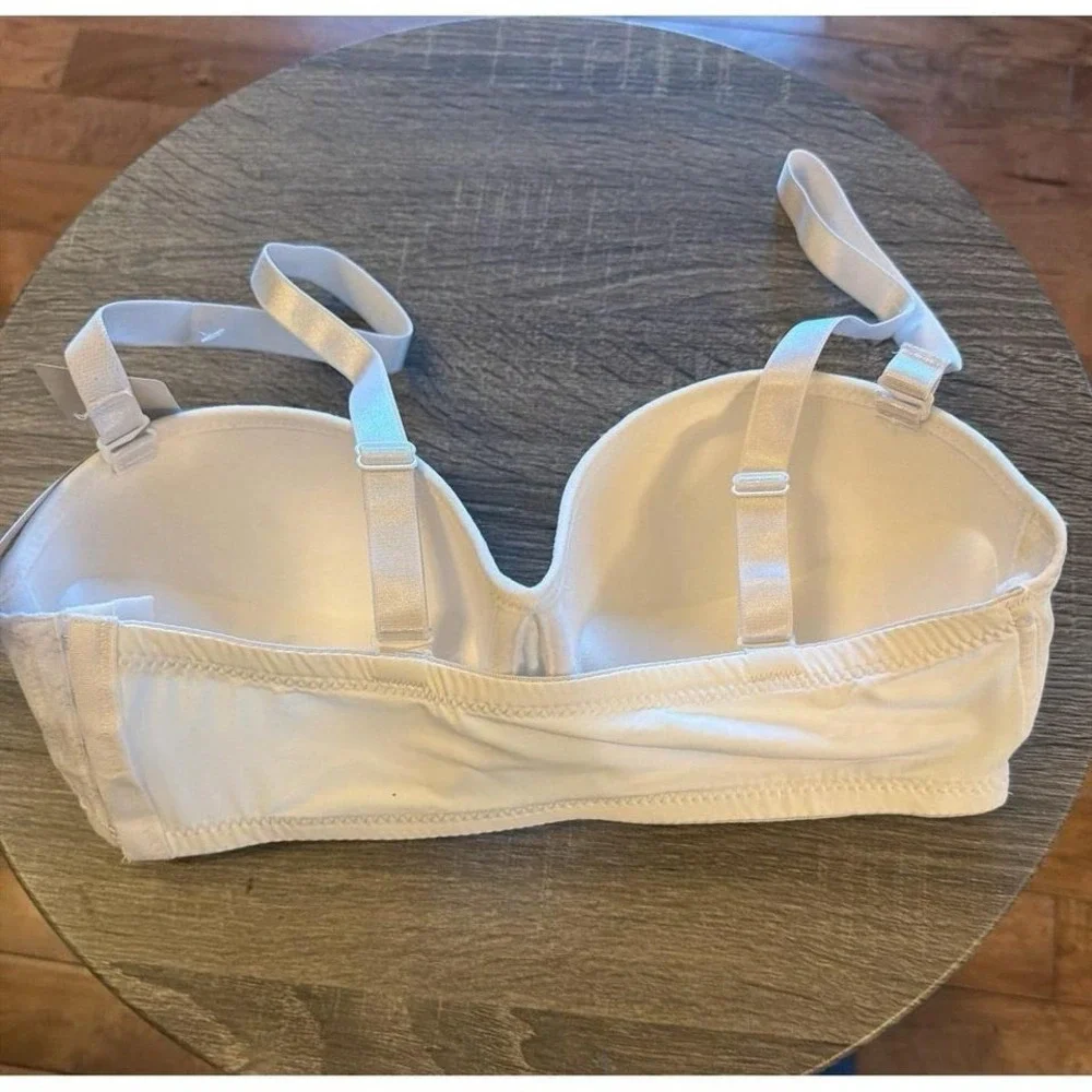 Tene Rofe White Push Up Bra 36D Side Closure Removable Straps Underwire New - Picture 2 of 3